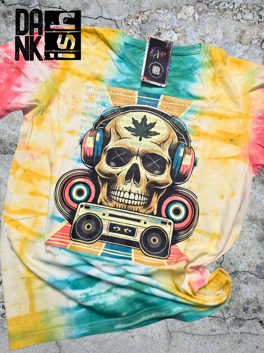 RTS Radio Skull Tie Dye