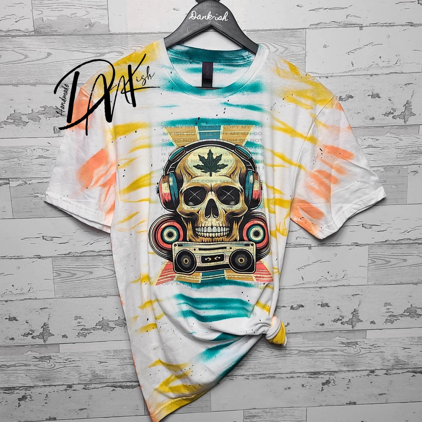 RTS Radio Skull Tie Dye