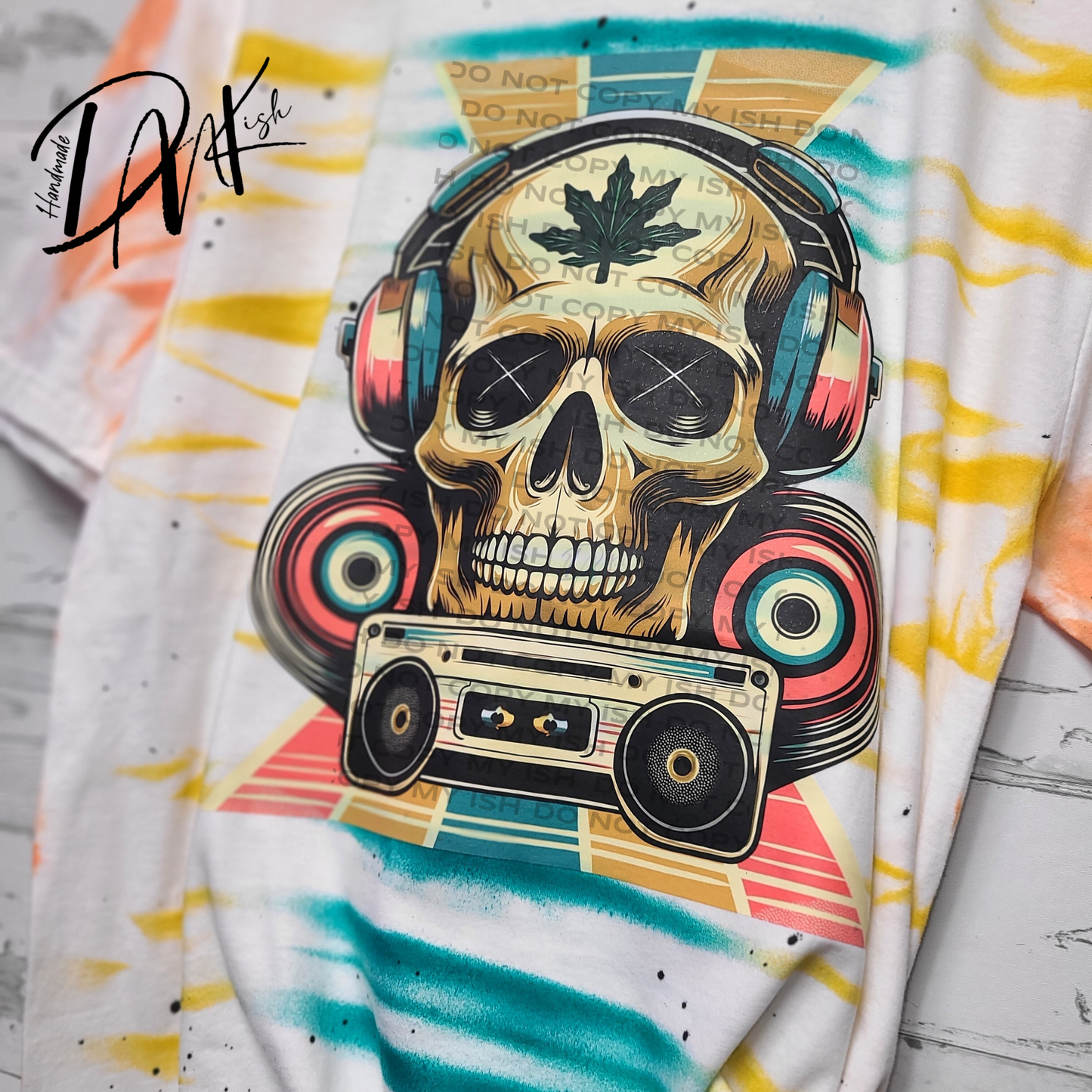 RTS Radio Skull Tie Dye