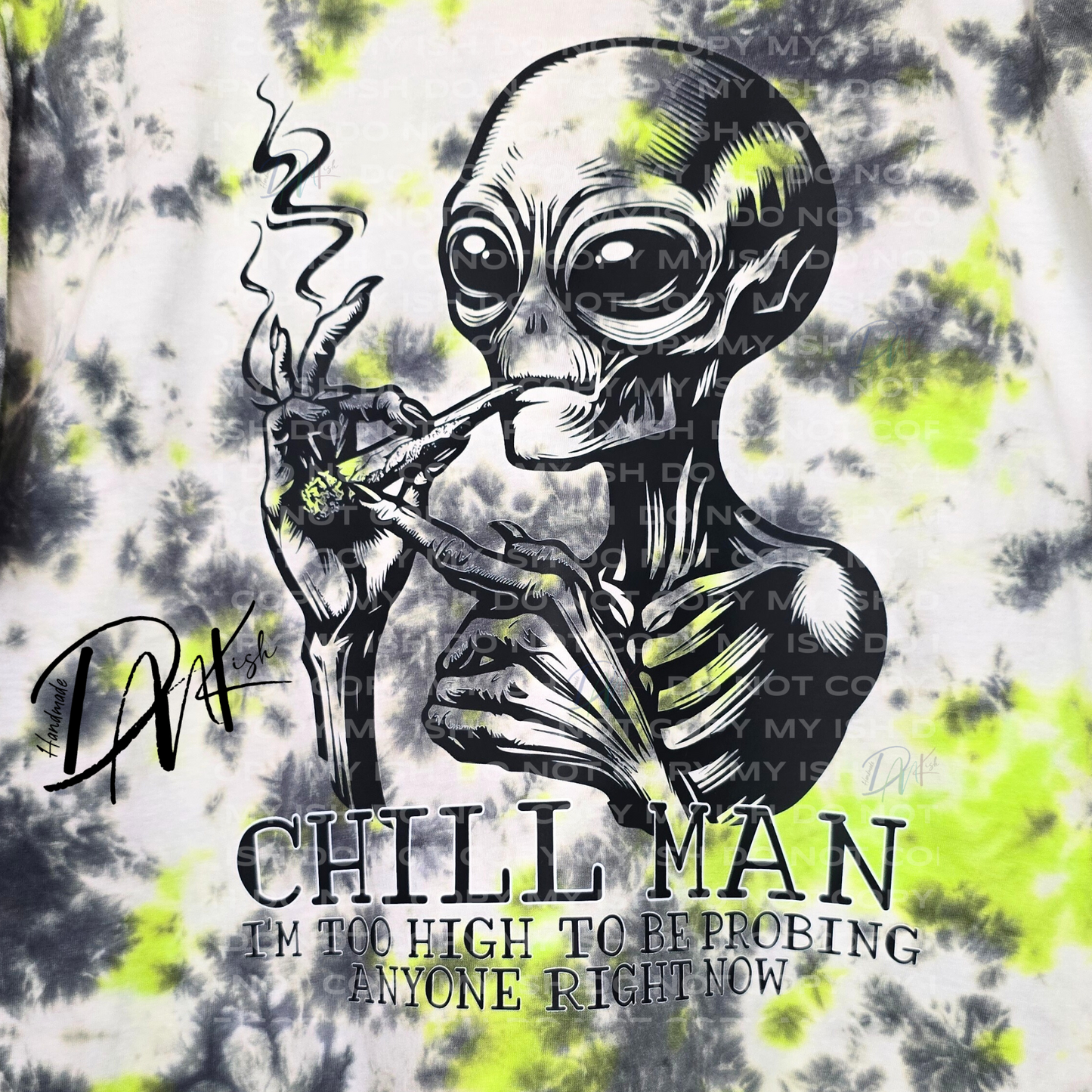 RTS Chill Man Alien- Mystery Tie Dye!