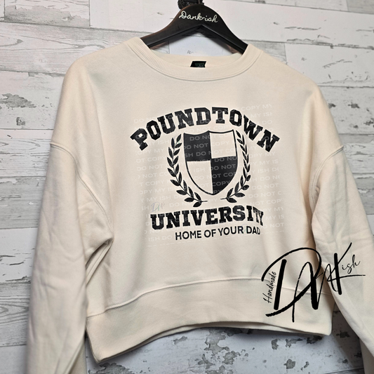 RTS Poundtown University Crop Crewneck