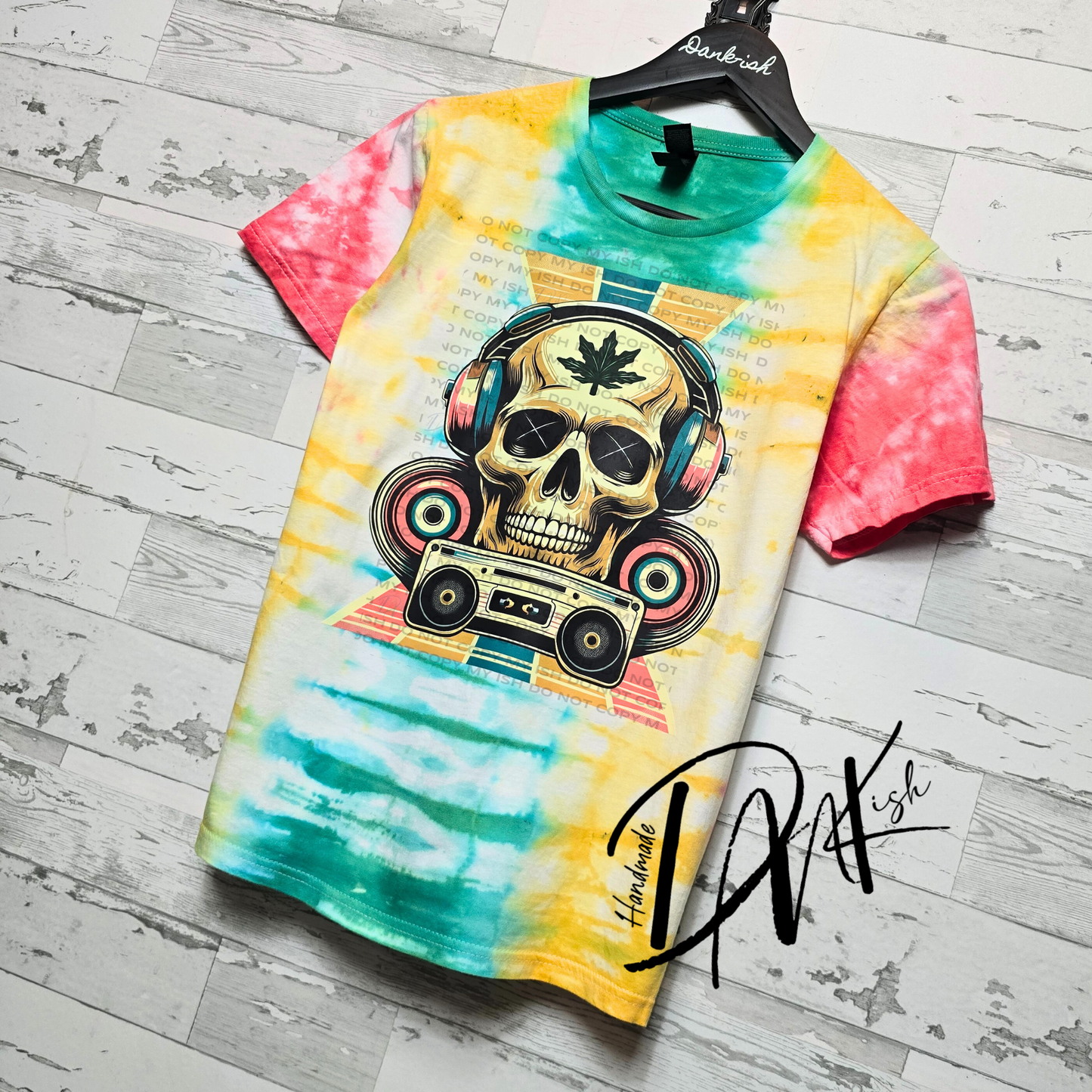RTS Radio Skull Tie Dye