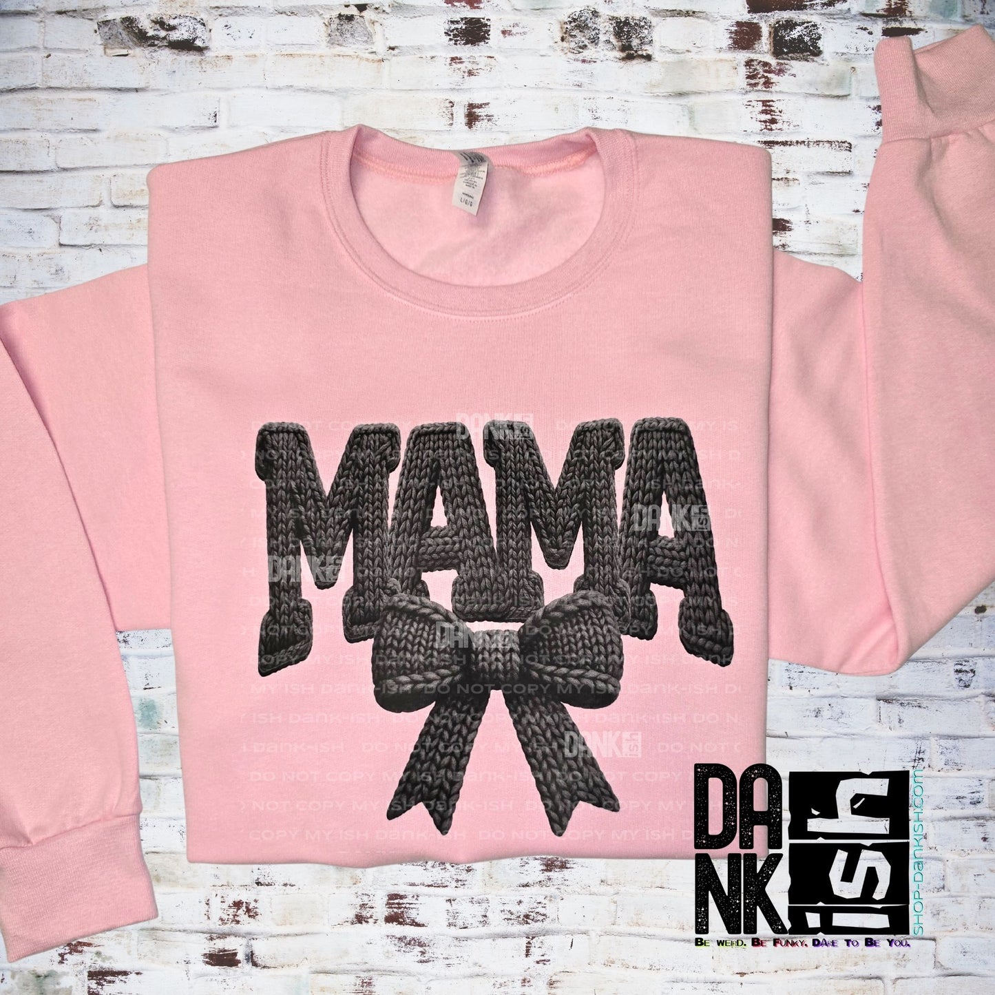 Faux Crochet Mama Bow