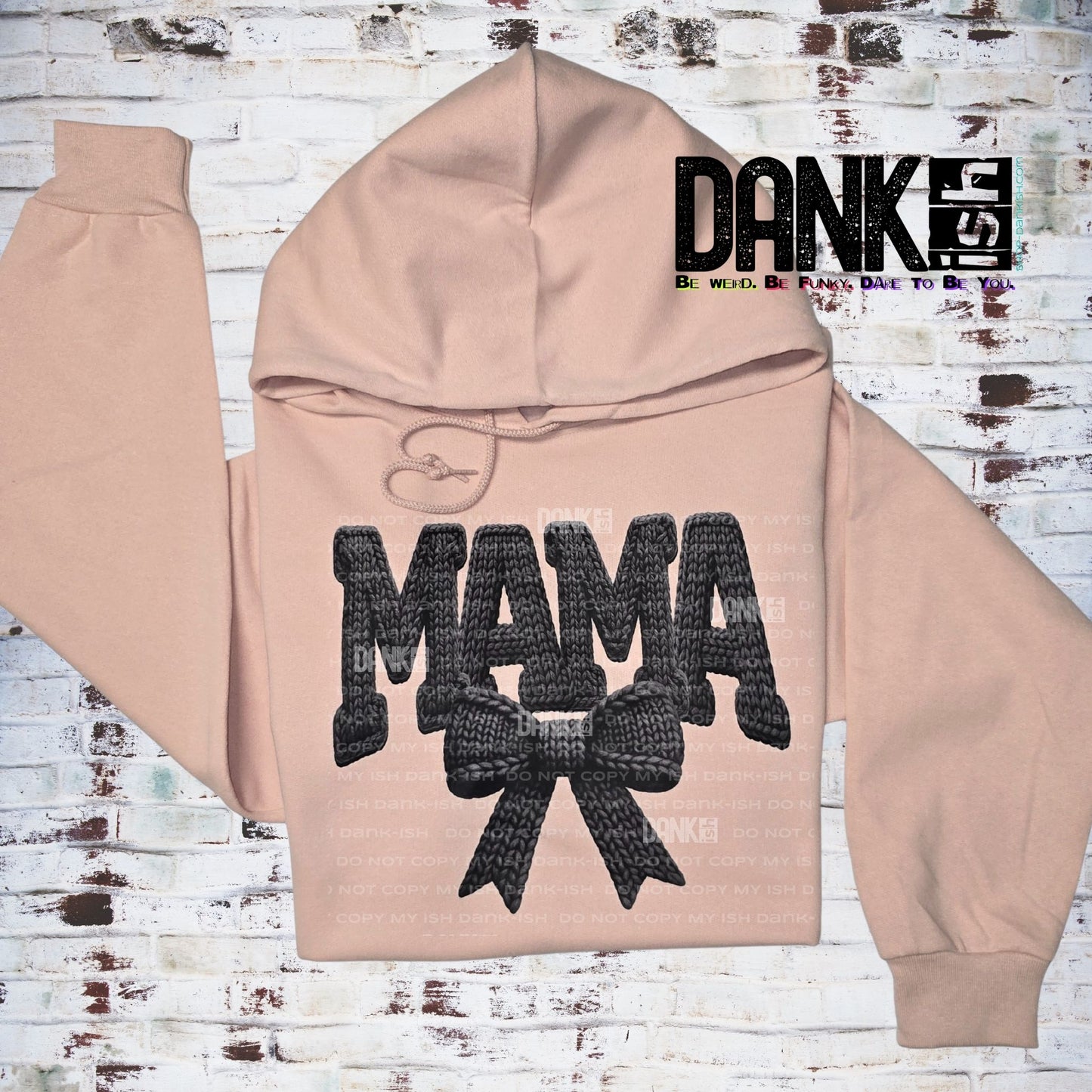 Faux Crochet Mama Bow