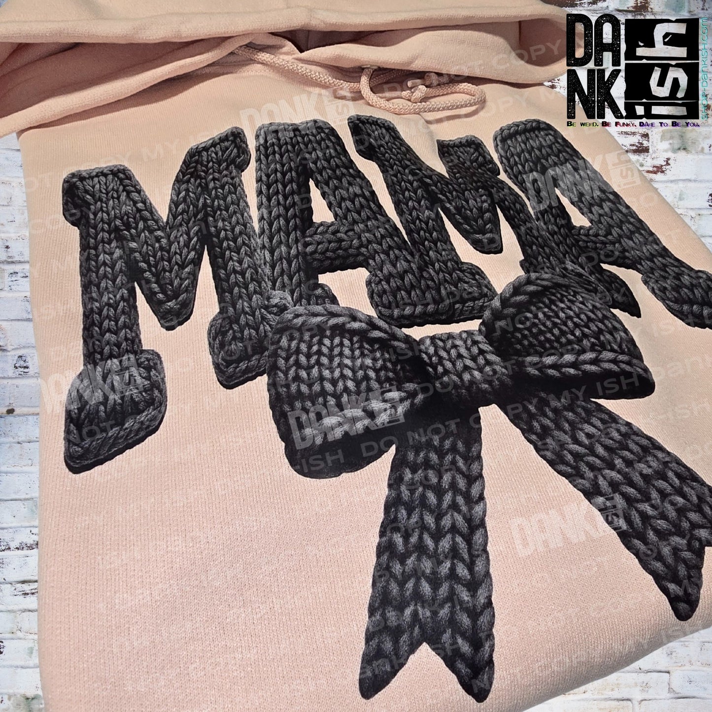 Faux Crochet Mama Bow