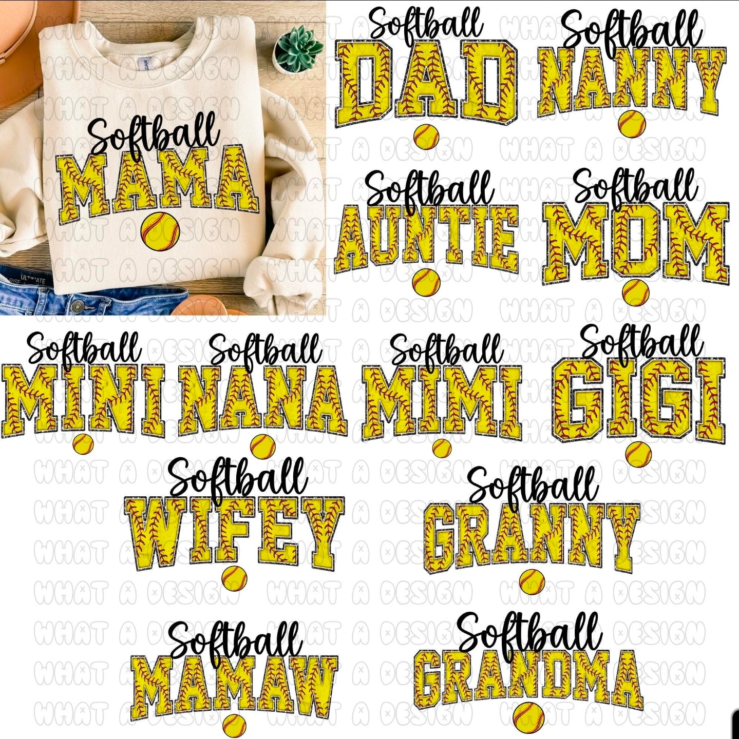 Semi Custom- Baseball/Softball Family