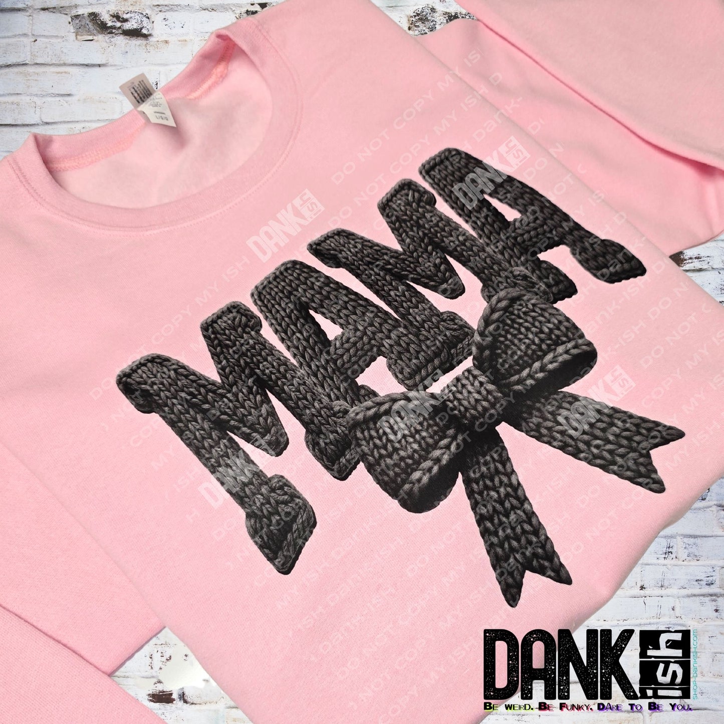 Faux Crochet Mama Bow