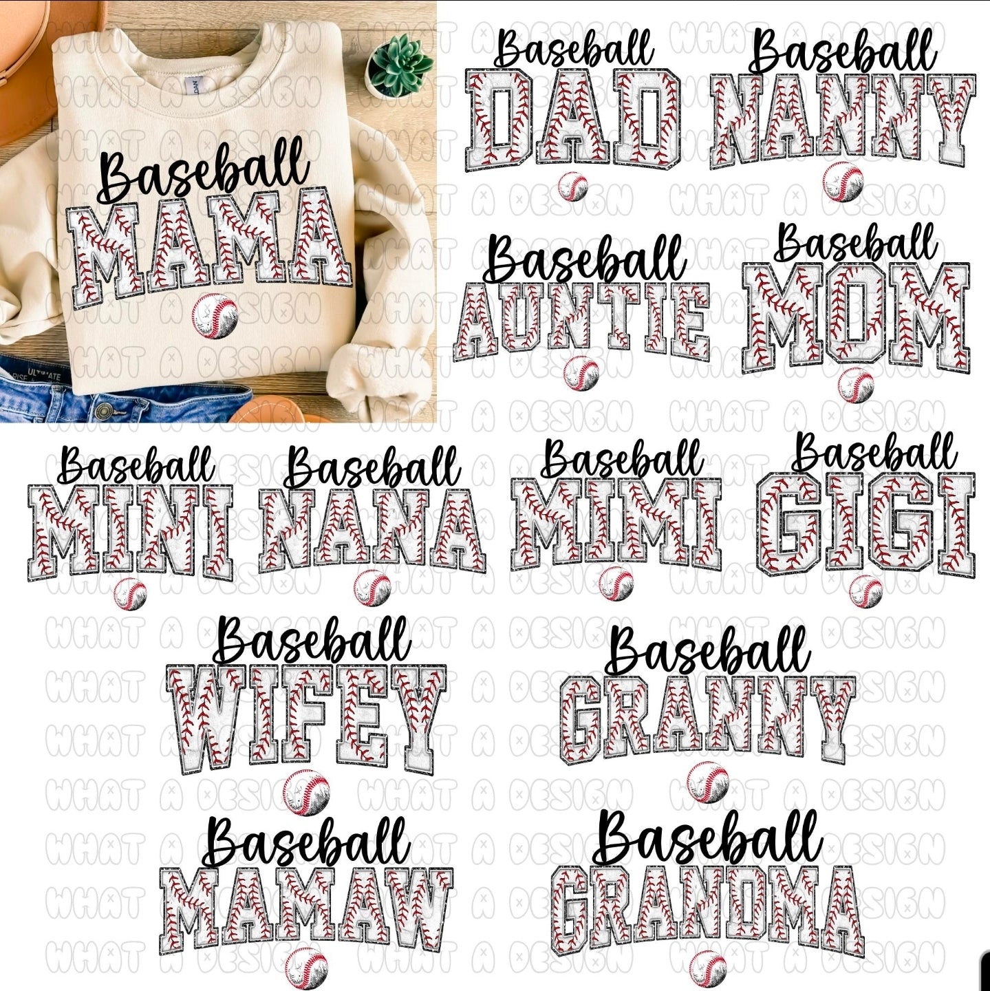Semi Custom- Baseball/Softball Family