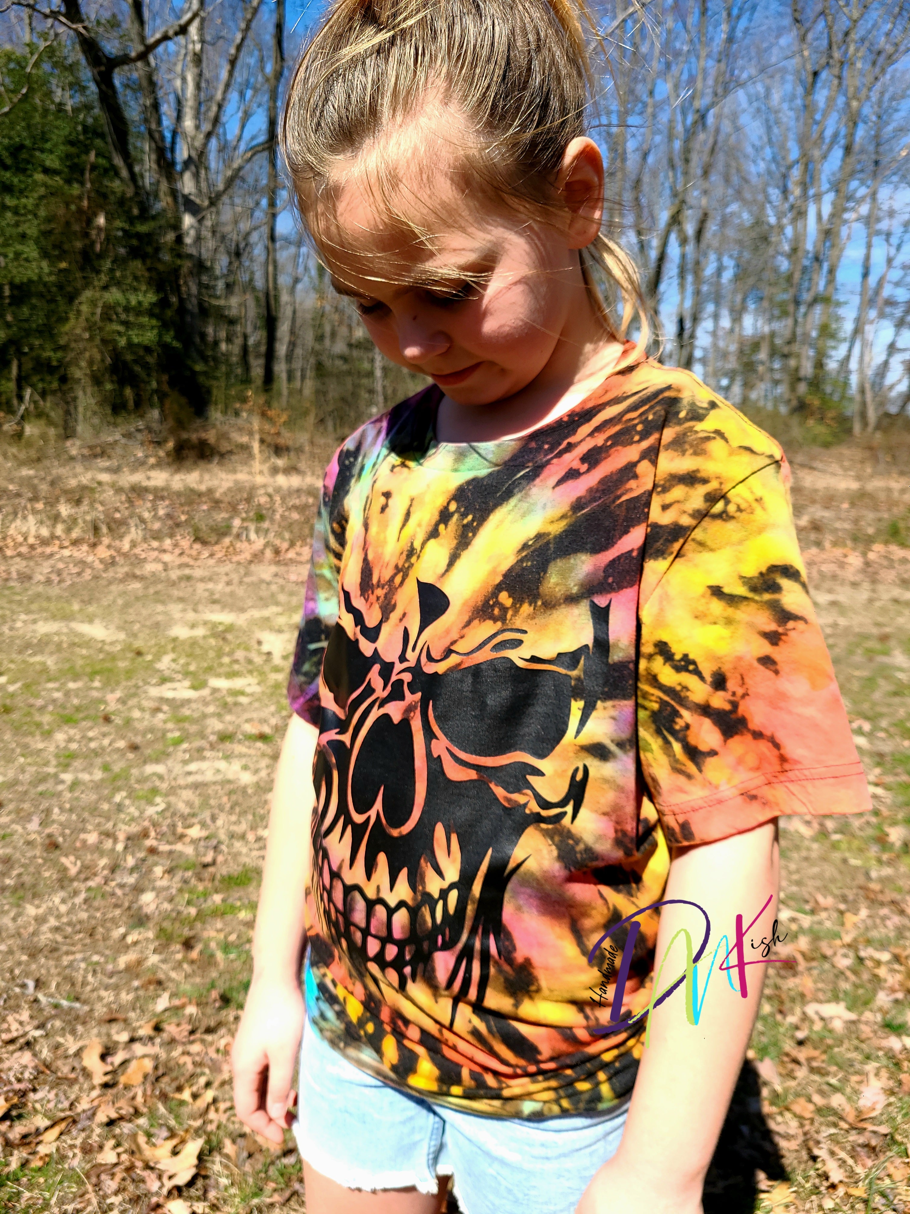 Skull Reverse Tie Dye