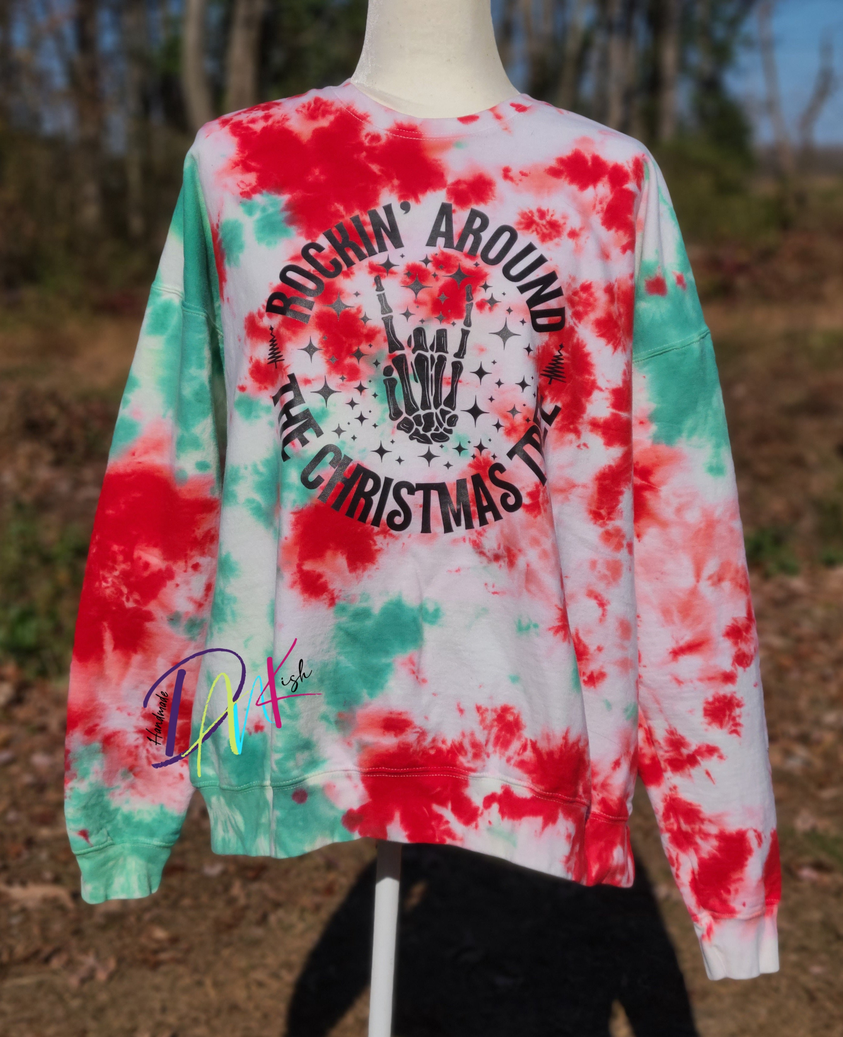 Rockin' Around The Christmas Tree Tie Dye