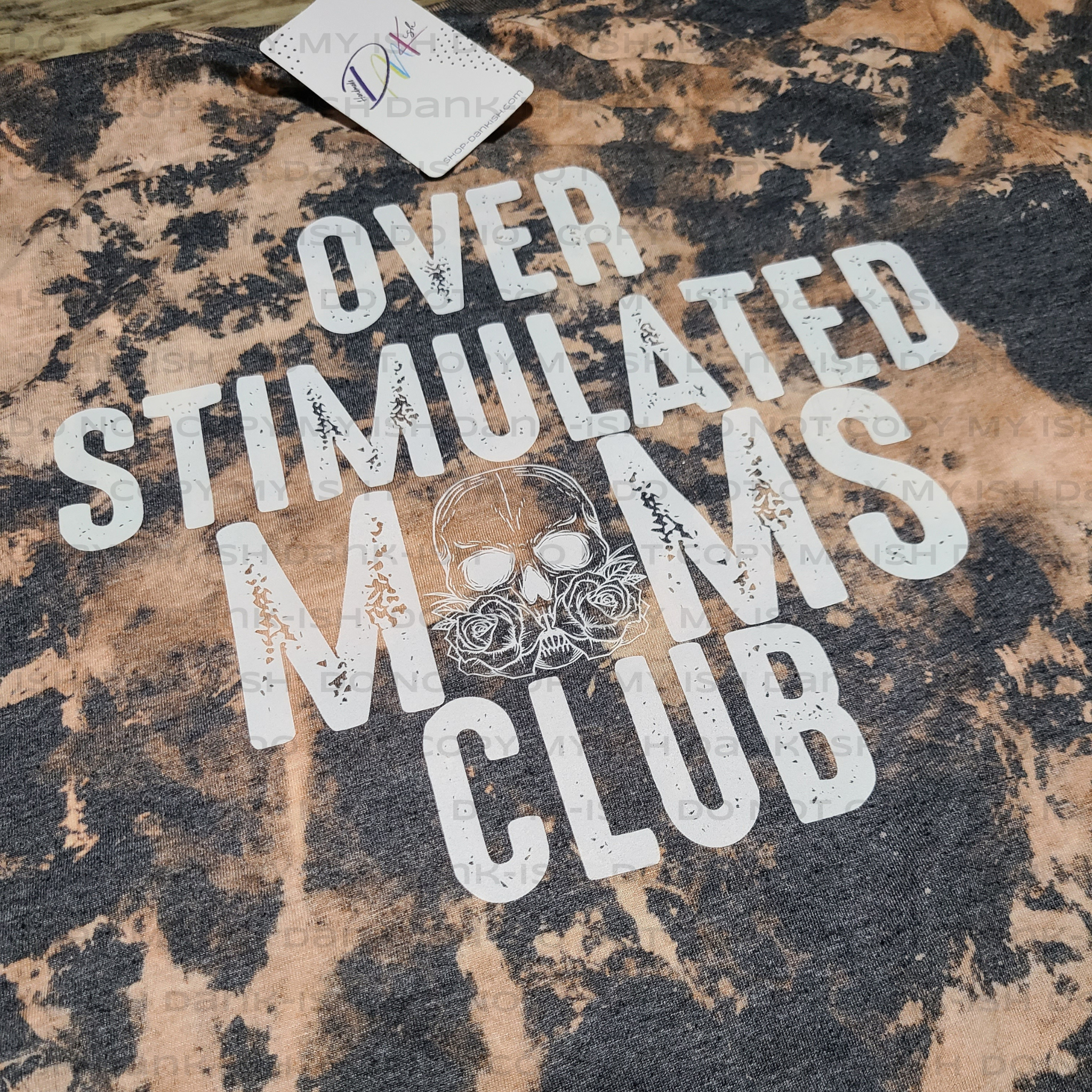 Overstimulated Moms Club Skull